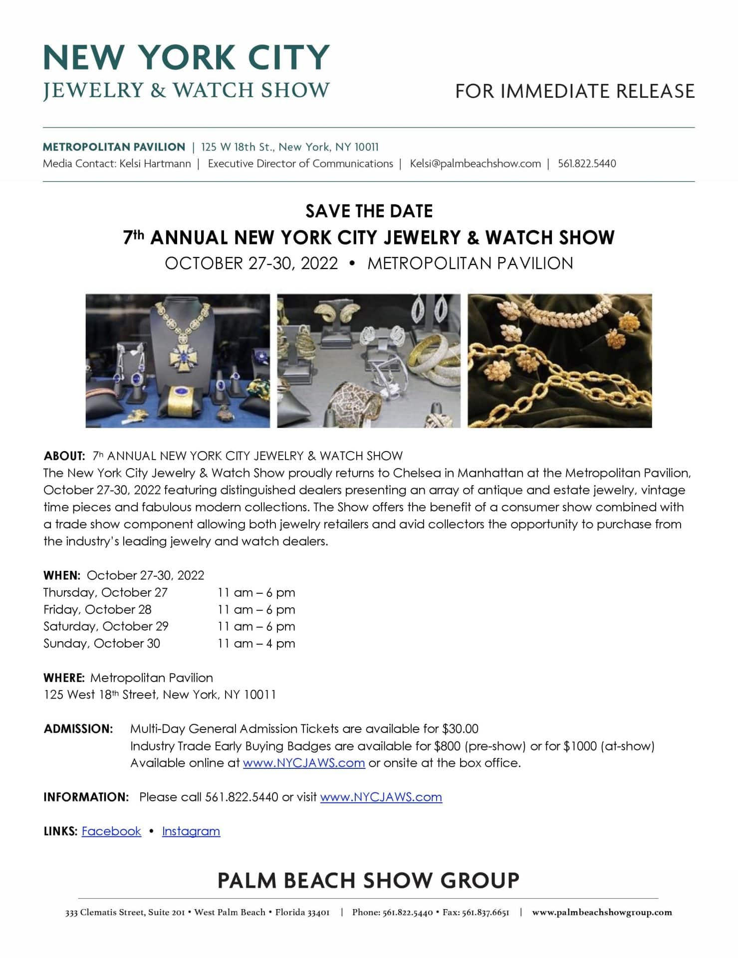 New York City Jewelry & Watch Show